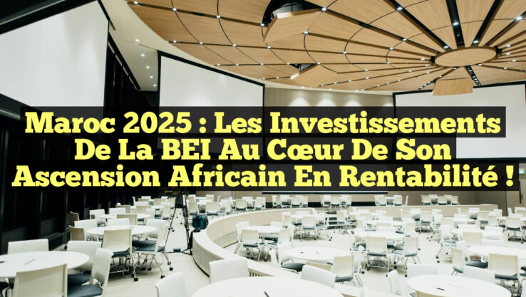 Maroc 2025 : Les Investissements de la BEI au Cœur de Son Ascension Africain en Rentabilité !