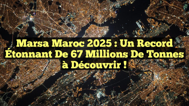 Marsa Maroc 2025 : Un Record Étonnant de 67 Millions de Tonnes à Découvrir !