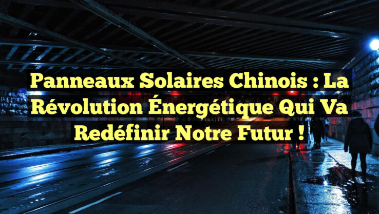 Panneaux Solaires Chinois : La Révolution Énergétique Qui Va Redéfinir Notre Futur !