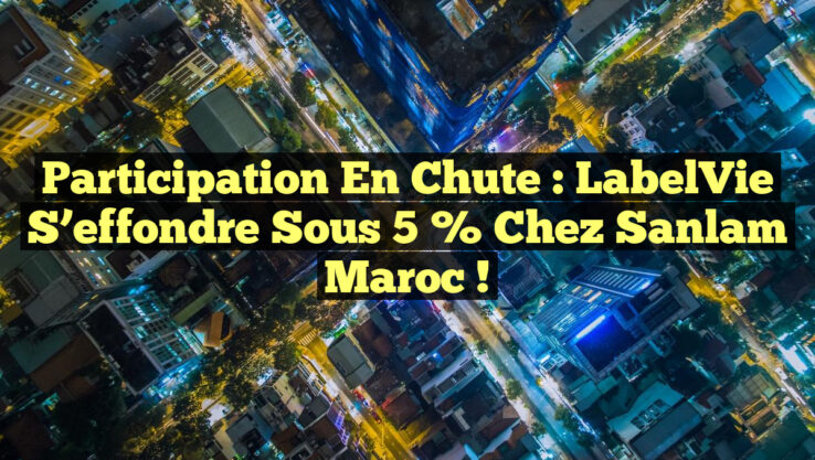 Participation en Chute : LabelVie s’effondre sous 5 % chez Sanlam Maroc !
