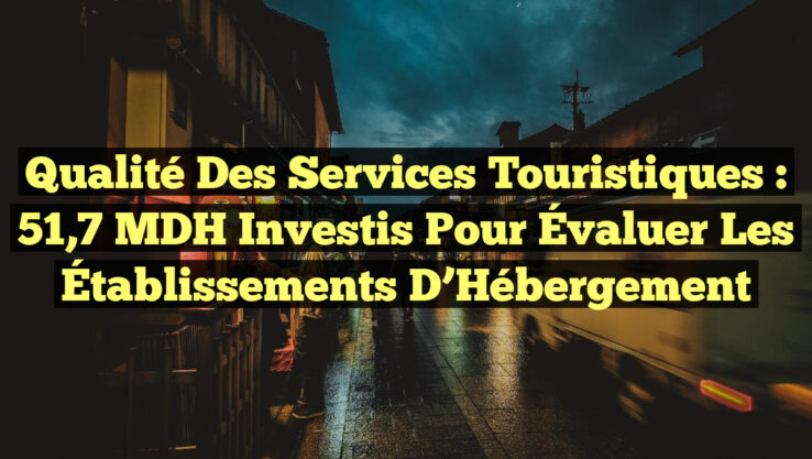 Qualité des Services Touristiques : 51,7 MDH Investis pour Évaluer les Établissements d’Hébergement