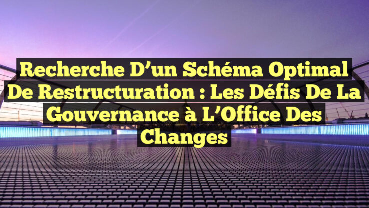 Recherche d’un Schéma Optimal de Restructuration : Les Défis de la Gouvernance à l’Office des Changes