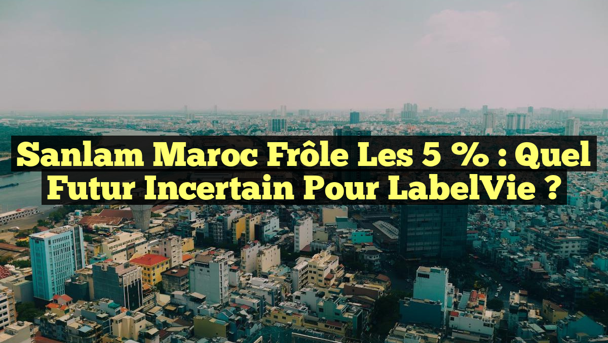 Sanlam Maroc Frôle les 5 % : Quel Futur Incertain pour LabelVie ?