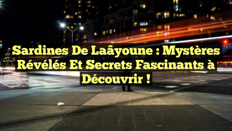 Sardines de Laâyoune : Mystères Révélés et Secrets Fascinants à Découvrir !