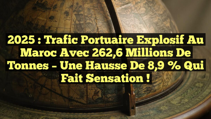 2025 : Trafic portuaire explosif au Maroc avec 262,6 millions de tonnes – Une hausse de 8,9 % qui fait sensation !