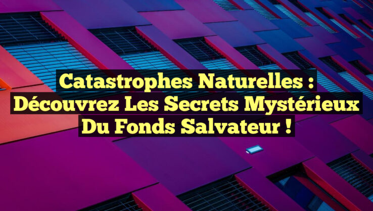 Catastrophes Naturelles : Découvrez les Secrets Mystérieux du Fonds Salvateur !