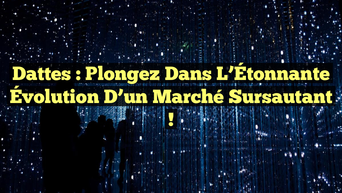 Dattes : Plongez dans l&rsquo;Étonnante Évolution d&rsquo;un Marché Sursautant !