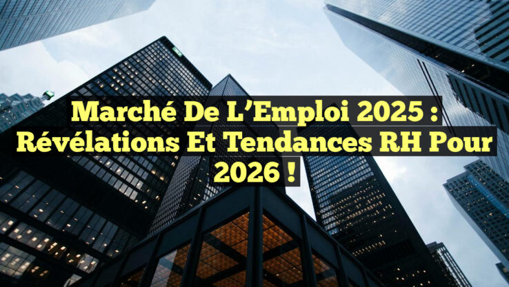 Marché de l’Emploi 2025 : Révélations et Tendances RH pour 2026 !