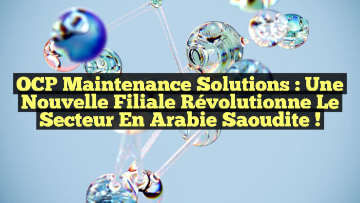 <p><strong>OCP Maintenance Solutions : Une Nouvelle Filiale Révolutionne le Secteur en Arabie Saoudite !</strong></p> OCP Maintenance Solutions : Une Nouvelle Filiale Révolutionne le Secteur en Arabie Saoudite !