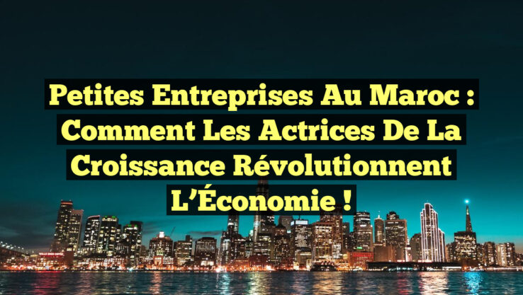 Petites Entreprises au Maroc : Comment les Actrices de la Croissance Révolutionnent l’Économie !