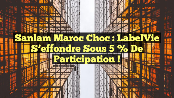 Sanlam Maroc Choc : LabelVie s’effondre sous 5 % de Participation !