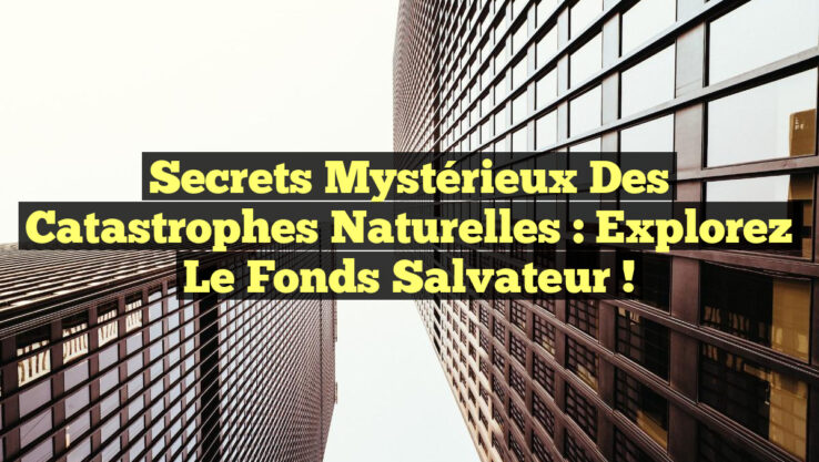 Secrets Mystérieux des Catastrophes Naturelles : Explorez le Fonds Salvateur !