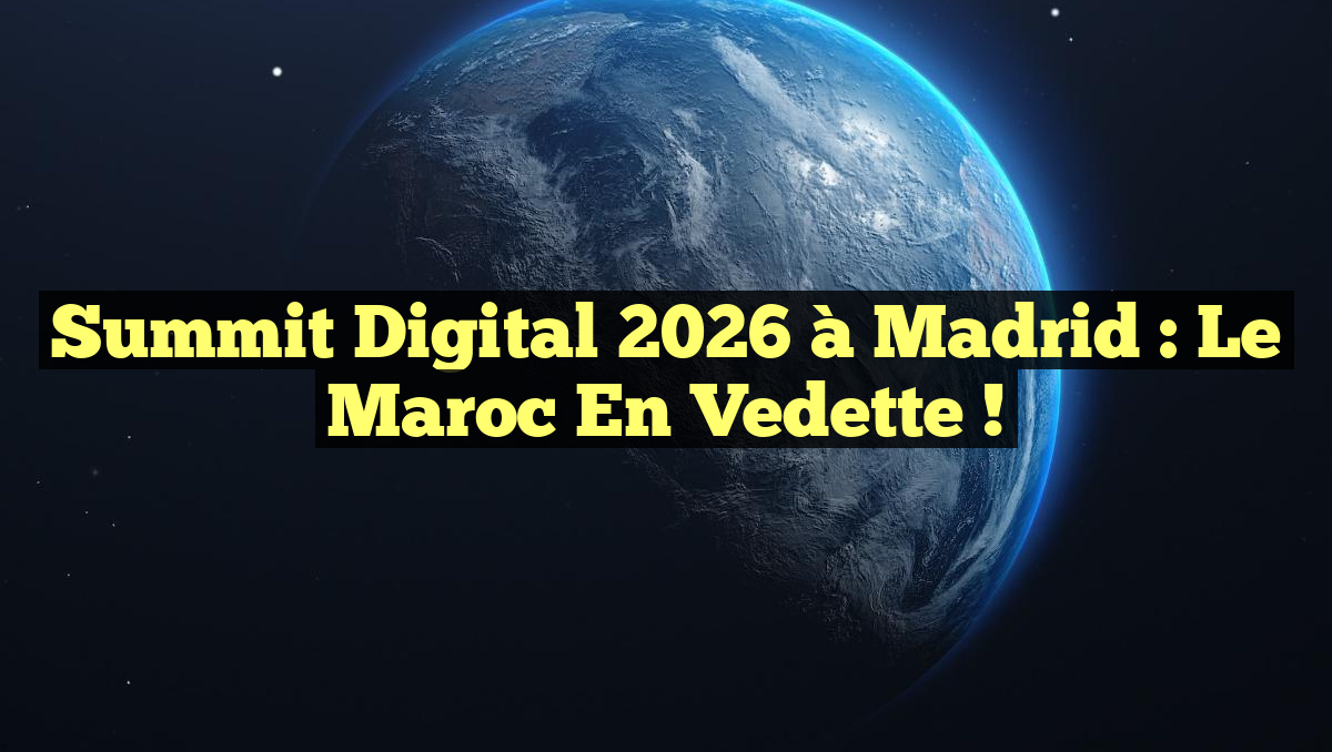 Summit Digital 2026 à Madrid : Le Maroc en Vedette !