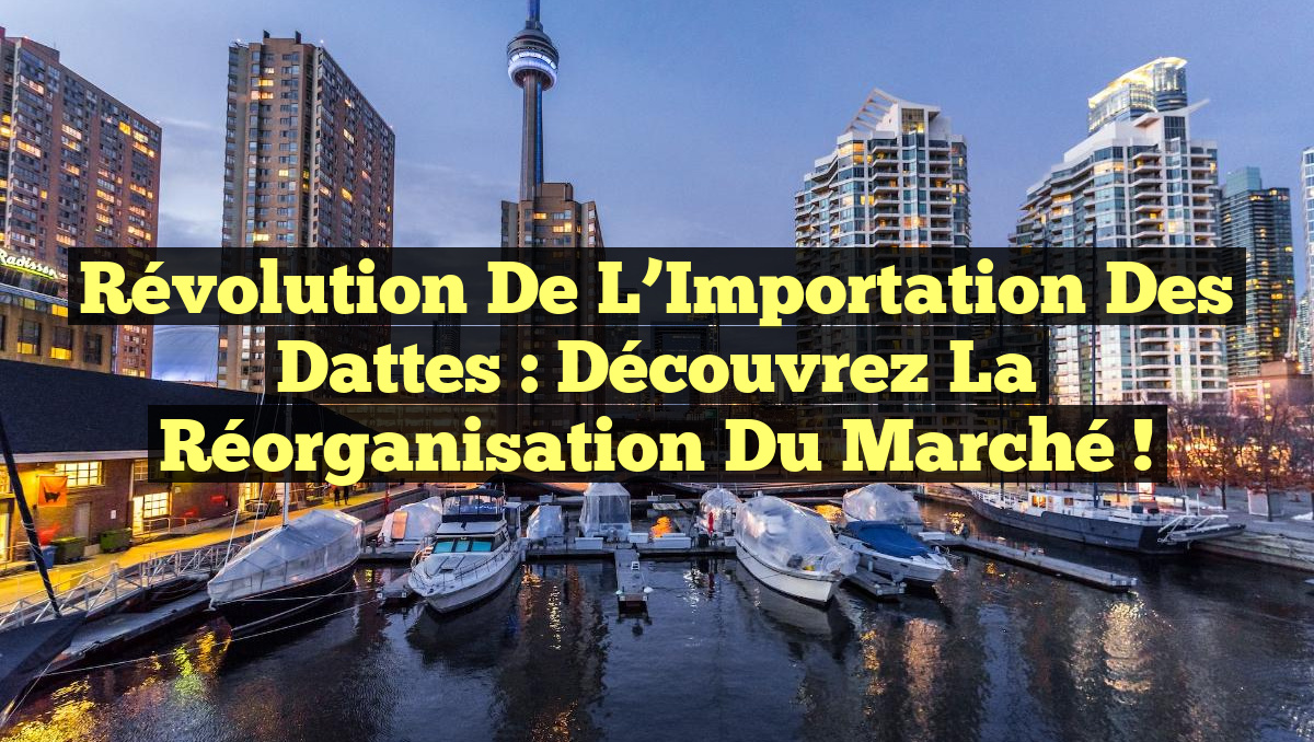 Révolution de l&rsquo;Importation des Dattes : Découvrez la Réorganisation du Marché !
