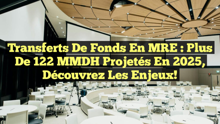 Transferts de fonds en MRE : Plus de 122 MMDH projetés en 2025, découvrez les enjeux!