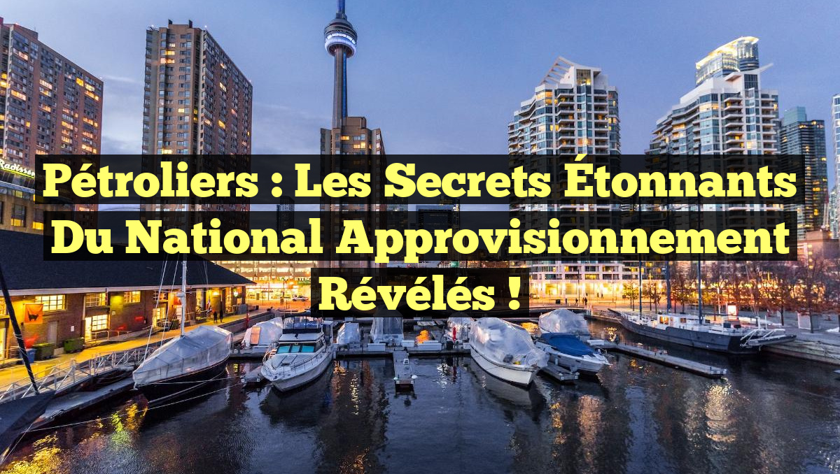 Pétroliers : Les Secrets Étonnants du National Approvisionnement Révélés !