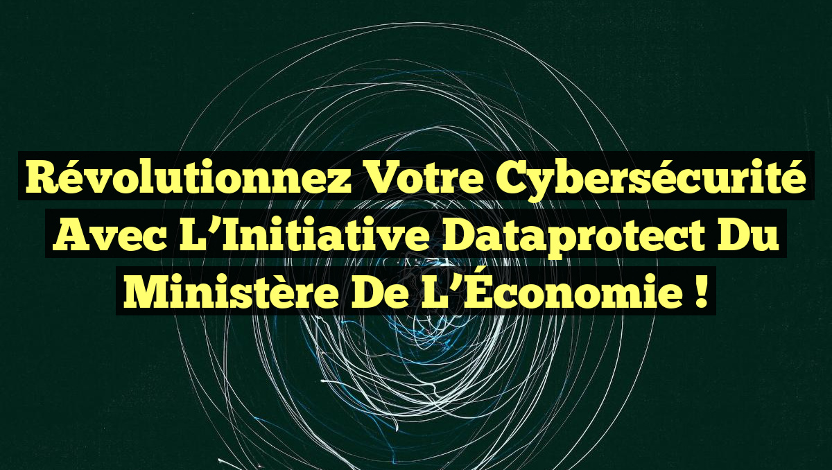 Révolutionnez Votre Cybersécurité avec L’Initiative Dataprotect du Ministère de l’Économie !