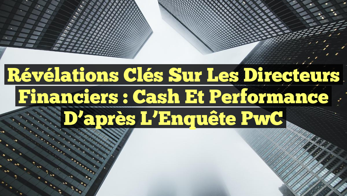Révélations Clés sur les Directeurs Financiers : Cash et Performance d&rsquo;après l’Enquête PwC